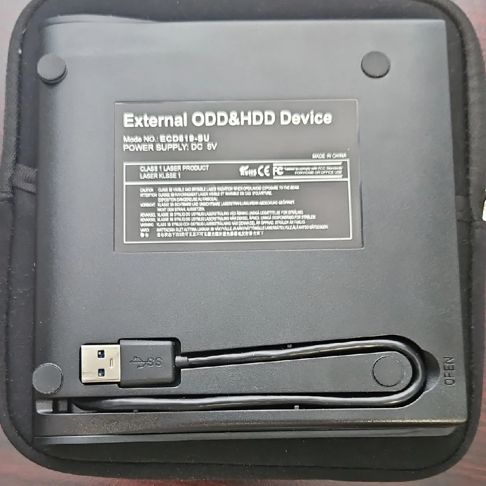 Portable Drive With Black Case